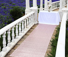 Load image into Gallery viewer, Zdada Aisle Runner Wedding, Aisle Runner Rose Gold, Aisle Runner Garden, 36" x15ft
