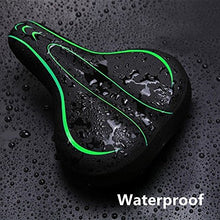 Load image into Gallery viewer, BLUEWIND Bike Seat, Most Comfortable Bicycle Seat Memory Foam Waterproof Bicycle Saddle - Dual Shock Absorbing with Mounting Wrench - Best Stock Bicycle Seat Replacement for Mountain Bikes, Road Bikes
