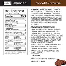Load image into Gallery viewer, Soylent Squared Plant-Based 100 Calorie Snack Bars, Gluten Free, Low Sugar, 6g Vegan Protein, Chocolate Brownie, 24 Count
