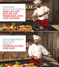 Load image into Gallery viewer, Grease Splatter Screen for Frying Pan 13" - Stops 99% of Hot Oil Splash - Protects Skin from Burns - Splatter Guard for Cooking - Iron Skillet Lid Keeps Kitchen Clean - Stainless Steel
