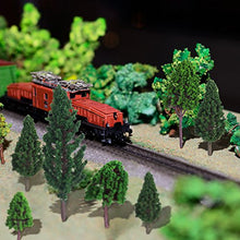 Load image into Gallery viewer, Bememo 22 Pieces Model Trees 1.18 - 6.29 inch Mixed Model Tree Train Trees Railroad Scenery Diorama Tree Architecture Trees for DIY Scenery Landscape, Natural Green
