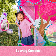 Load image into Gallery viewer, Kid Trax Easy Pop Up Kids Magical Play Tent, Large Front and Rear Openings, Carrying Case Included, Easy Storage, Magical Forest
