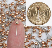 Load image into Gallery viewer, AnMiao Star 1/8 Inch Map Tacks, Push Pins, Plastic Round Head, Steel Point,100-Count,Gold Colors
