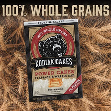 Load image into Gallery viewer, Kodiak Cakes Protein Pancake Power Cakes, Flapjack and Waffle Mix, Buttermilk, 20 Ounce (Pack of 3)
