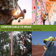 Load image into Gallery viewer, Weanas Thicken Climbing Harness, Protect Waist Safety Harness, Wider Half Body Harness for Mountaineering/Fire Rescuing/Rock Climbing/Rappelling/Tree Climbing
