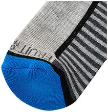 Load image into Gallery viewer, Fruit of the Loom Boys 6-Pair Half Cushion Ankle Socks, Gray Assort, Large (Shoe Size: 3-9)
