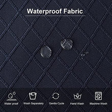 Load image into Gallery viewer, Genina Waterproof Seat Covers for Dining Room Chairs Covers Dining Chair Cover Kitchen Chair Covers (Navy Blue, 4 Pcs)
