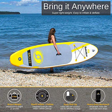 Load image into Gallery viewer, Solstice Watersports Bali 2.0 Inflatable Stand-Up Paddle Board Kit (10'6 x 32'' x 5''), Bali 2.0 kit (Yellow)

