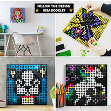 Load image into Gallery viewer, Pix Perfect Starter Pixel Art Kit for Fans of Pixel Art, Crafts or Sequins. 8 Colors, 3,200+ Pieces, 50+ Design Ideas, Hours of Creative Fun!
