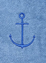 Load image into Gallery viewer, TowelSelections Big Girls’ Beach Cover-up, Kids Hooded Cotton Terry Pool Cover-up Size 12 Blue
