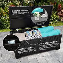Load image into Gallery viewer, Rattaner Patio Wicker Furniture Set 6 Pieces Outdoor PE Rattan Conversation Couch Sectional Chair Sofa Set with Turquoise Cushion.
