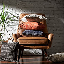 Load image into Gallery viewer, Amazon Brand – Rivet Jamie Leather Mid-Century Modern Low Arm Accent Chair, 31"W, Cognac
