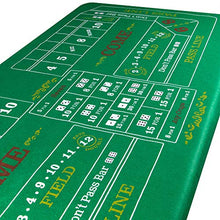 Load image into Gallery viewer, Casino Game Night | 4-in-1 Gambling Game Felts | Texas Hold 'Em, Blackjack, Roulette, Craps | Felts Only
