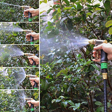 Load image into Gallery viewer, ESOW Garden Hose Nozzle 100% Heavy Duty Metal, Full Brass Nozzle &amp; ABS Non-Slip Ergonomic Grip, 4 Watering Patterns, High Pressure Metal Spray Gun for Watering Plants, Car Wash and Showering Dog
