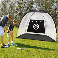 Load image into Gallery viewer, Golf Practice Net, 10x7ft Golf Hitting Training Aids Nets with Target and Carry Bag for Backyard Driving Chipping - 1 Golf Mat -5 Golf Balls - 1 Golf Tees- Men Kids Indoor Outdoor Sports Game
