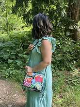 Load image into Gallery viewer, Anna by Anuschka Women's Genuine Leather Flap-Over Cross Body | Hand Painted Original Artwork | Whimsical Garden
