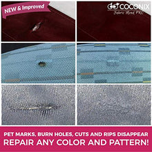 Load image into Gallery viewer, Coconix Fabric and Carpet Repair Kit - Repairer of Your Car Seat, Couch, Furniture, Upholstery or Jacket - Fixes Cigarette Burn Holes, Tear or Rips. Super Easy Instructions to Match Any Color, Pattern
