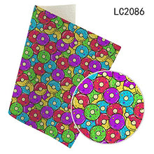 Load image into Gallery viewer, 5pcs Fake Leather Fabric for Sewing Clothe Furniture Eco Imitation Sheets Donuts Pattern DIY Bow Hair Accessories Supplies 2230cm/A4
