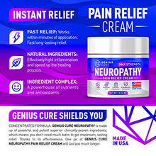 Load image into Gallery viewer, Neuropathy Nerve Pain Relief Cream - Maximum Strength Relief Cream for Foot, Hands, Legs, Toes Includes Arnica, Vitamin B6, Aloe Vera, MSM - Scientifically Developed for Effective Relief 2oz

