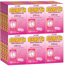 Load image into Gallery viewer, HealthA2Z Bismuth, Bismuth Subsalicylate 262mg, Compare to Pepto Active Ingredient, 24 Packs of 12 Chewable Tablets(288 Tablets Total), Value Package
