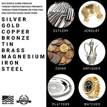 Load image into Gallery viewer, Premium Silver Jewelry Tarnish Prevention Bags Anti-Tarnish Strips 10 Bags 20 1" Tabs Corrosion Protector
