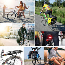 Load image into Gallery viewer, West Biking 110Lb Capacity Almost Universal Adjustable Bike Cargo Rack Cycling Equipment Stand Footstock Bicycle Luggage Carrier Racks with Reflective Logo

