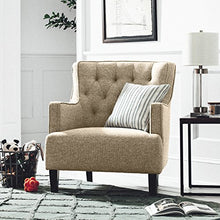 Load image into Gallery viewer, Amazon Brand – Stone &amp; Beam Decatur Modern Tufted Wingback Living Room Accent Chair, 32.3"W, Oatmeal
