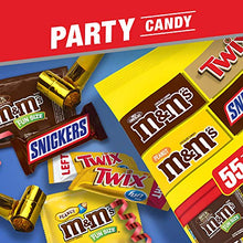 Load image into Gallery viewer, SNICKERS, M&amp;M'S &amp; TWIX Fun Size Chocolate Candy Variety Mix, 31.18-Ounce 55 Piece Bag
