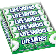 Load image into Gallery viewer, LIFE SAVERS Wint-O-Green Mints Rolls Single Size .84 Ounce 20-Count Box
