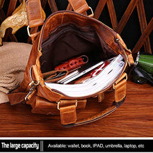 Load image into Gallery viewer, Vintage Handmade Leather Messenger Bag for Laptop Briefcase Best Computer Satchel Distressed Bag (Brown)
