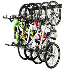 Load image into Gallery viewer, Ultrawall Bike Storage Rack,6 Bike Storage Hanger Wall Mount for Home &amp; Garage Holds Up to 300lbs
