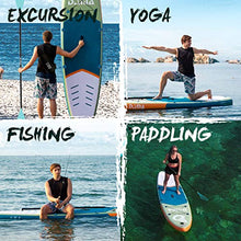 Load image into Gallery viewer, DAMA Inflatable Stand Up Paddle Board 11'*33'' *6'', Inflatable Yoga Board, Dry Bags, Camera Seat, Floating Paddle, Hand Pump, Board Carrier, Durable &amp; Stable for 3 People
