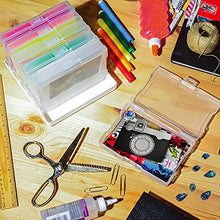 Load image into Gallery viewer, novelinks Photo Case 4" x 6" Photo Box Storage - 16 Inner Photo Keeper Photo Organizer Cases Photos Storage Containers Box for Photos (Clear)
