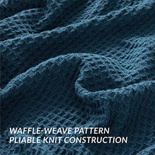 Load image into Gallery viewer, Bedsure 100% Cotton Thermal Blanket - 405GSM Soft Blanket in Waffle Weave for Home Decoration - Perfect for Layering Any Bed for All-Season - Queen Size (90 x 90 inches), Teal
