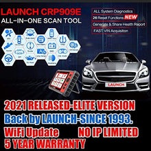 Load image into Gallery viewer, [2021 New] LAUNCH CRP909E Full System OBD2 Scanner 7” Android 7.0 Car Diagnostic Scan Tool,26 Reset Code Reader,Key Program,TPMS,SAS,DPF,IMMO,ABS Bleeding, WiFi Free Update,TPMS As Gift
