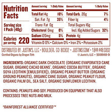 Load image into Gallery viewer, Justin's Organic Dark Chocolate Peanut Butter Cups, Rainforest Alliance Certified Cocoa, Gluten-free, Responsibly Sourced, 12 Packs of 2-Cups each
