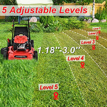 Load image into Gallery viewer, PowerSmart Lawn Mower, 22-inch &amp; 200CC, Gas Powered Self-Propelled Lawn Mower with 4-Stroke Engine, 3-in-1 Gas Mower in Color Red/Black, 5 Adjustable Heights (1.18''-3.02'' ), DB9422SR
