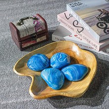 Load image into Gallery viewer, BTEOBFY Blue Agate Palm Stones,Warm&amp;Air Blue Lace Stone, Natural Healing Crystal Therapy Worry Stones for Meditation Chakra Balancing Collection, Irregular Shape
