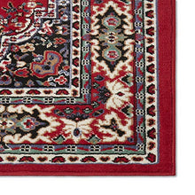 Load image into Gallery viewer, Home Dynamix Premium Sakarya Traditional Medallion Border Area Rug, Claret, 7'8"x10'7" Rectangle
