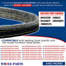 Load image into Gallery viewer, Whole Parts Dryer Drum Felt Gasket KIT Part # DC97-07618A (High Temperature LARGE Adhesive INCLUDED)- Replacement and Compatible with Some Samsung Dryers - Replaces AP4453798 - 2 Yr Warranty

