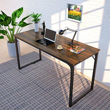 Load image into Gallery viewer, Foxemart 47 Inch Computer Desk Sturdy Office Desks 47” Modern PC Laptop Notebook Study Writing Table for Home Office Workstation, Rustic Brown
