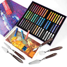 Load image into Gallery viewer, Paul Rubens Oil Pastels, 48 Colors Oil Pastel + 3 Extenders with 5 Pieces Painting Knives
