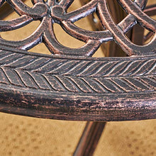 Load image into Gallery viewer, Christopher Knight Home Haitian Cast Aluminum Outdoor Dining Set, 7-Pcs Set, Copper
