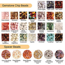 Load image into Gallery viewer, Crystal Beads for Jewelry Making, 2800PCS Natural Gemstone Beads for Earring Ring Making Kit with Spacer Beads Earring Hooks Pendants Charms Elastic String for DIY Jewelry Bracelets Beading Supplies

