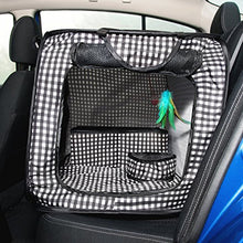 Load image into Gallery viewer, CHEERING PET, Cat Condo Cage, Travel Cage, Portable Pet Crate, Collapsible Litter Box, Foldable Feeding Bowl, Hanging Feather Teaser and Ball, Carrying Bag, Extra Large 32" X 19" X 19" (Checker Board)
