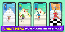 Load image into Gallery viewer, Perfect Mashup Superhero Maker Challenge Runner 3D - Collect Heroes Parts to Make Superheroes and Boost War Superpower Rush Game

