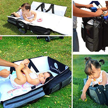 Load image into Gallery viewer, Multipurpose Portable Baby Changing Mat: Diaper Bag, Foldable Travel Bassinet, Playpen &amp; Storage
