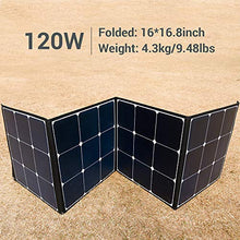 Load image into Gallery viewer, BLUETTI AC50S 500Wh Portable Power Station with Solar Panel Included, 300W/Dual AC Outlet Solar Generator Camping Battery Backup for Travel Trip RV Home Bundle w/120W Solar Charger

