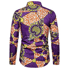 Load image into Gallery viewer, Men's Fashion T-Shirt Fall 3D Printing Top - Long Sleeve Shirt Stand Collar Blouse by perfectCOCO
