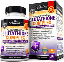 Load image into Gallery viewer, Glutathione Supplement Liver Detox with Quercetin Vitamin C Milk Thistle Alpha Lipoic Acid Liver Supplement &amp; Immune Support Pills - Natural Immunity Defense Health Formula &amp; Liver Cleanse 500mg 60ct
